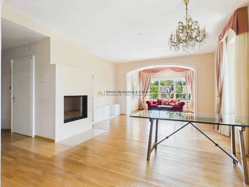 Altbau-Charme trifft auf modernen Luxus - Einzigartige 4.5-Zimmer-Wohnung mit Garten & Cheminée in 8008 Zürich