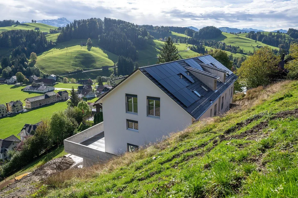 6.5-room row house with Säntis view in Dicken SG