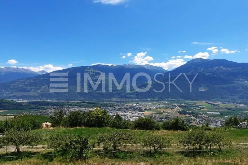 Terrain à bâtir avec vue à couper le souffle sur le Valais