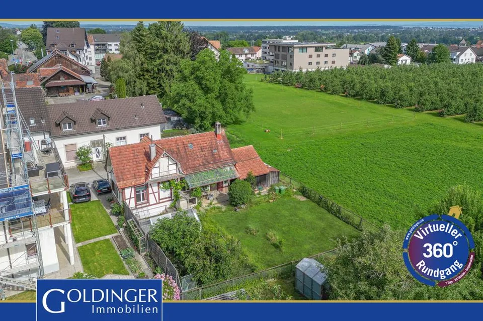 Baugrundstück mit Blick ins Grüne