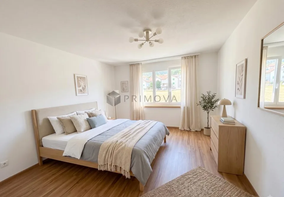 Perfekt geschnitten und naturnah - Attraktive 3.5 Zimmer-Wohnung mit Balkon und Lift