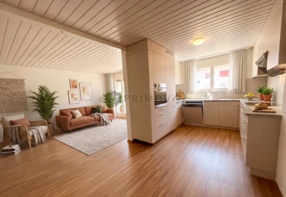 Perfekt geschnitten und naturnah - Attraktive 3.5 Zimmer-Wohnung mi...