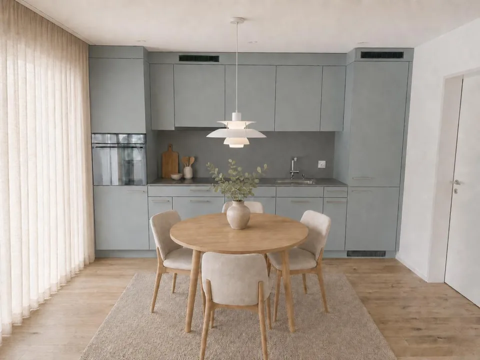 Central location and 17.8 m² covered terrace as an extended living room