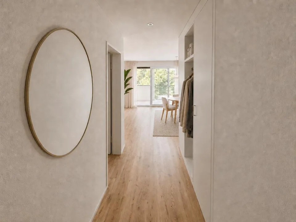 Central location and 17.8 m² covered terrace as an extended living room