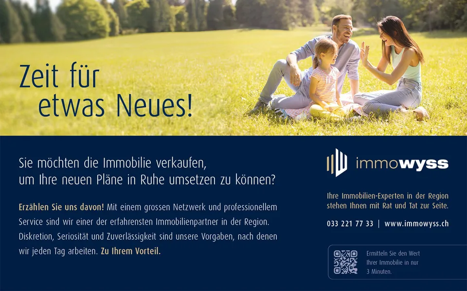 ImmoWyss -  Wohngefühl mit Weitblick im charmanten Einfamilienhaus