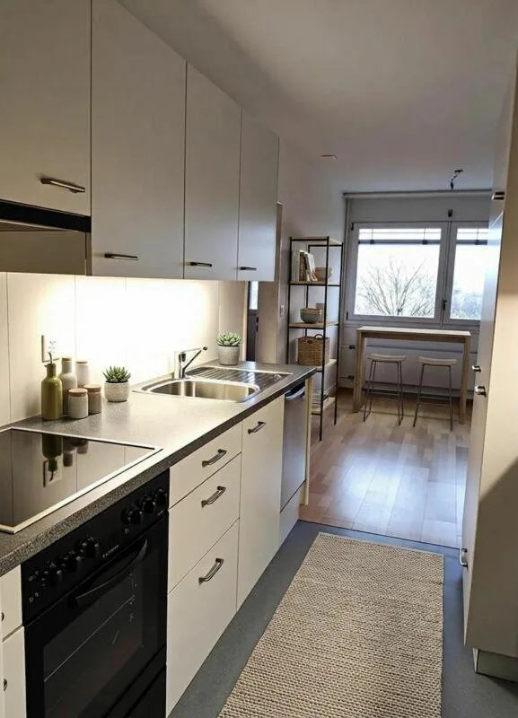 Appartement 4.5 pièces partiellement rénové au 6ème étage à Ittigen avec tour de lavage