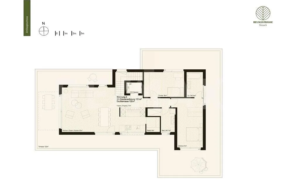 Willkommen an der Reuslistrasse 38 in Sissach / Attika Wohnung W4