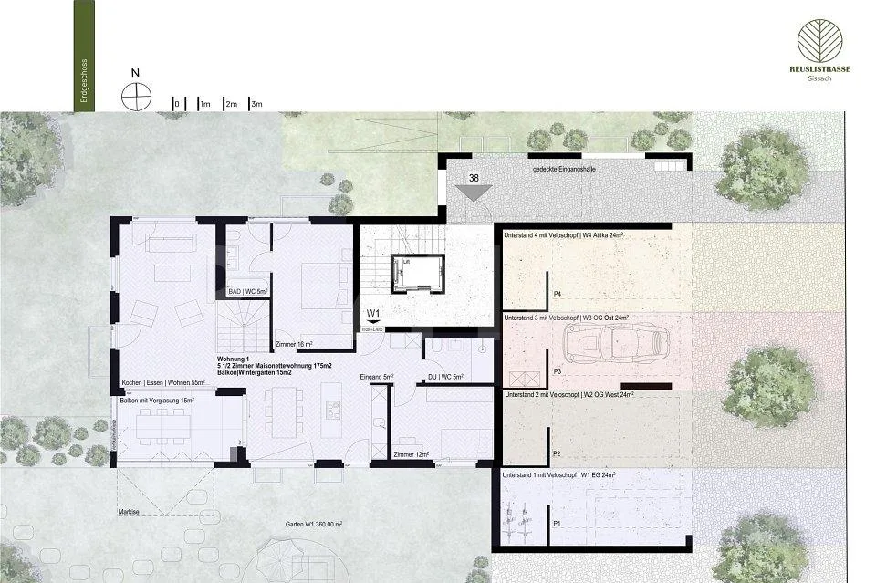 Willkommen an der Reuslistrasse 38 in Sissach / Maisonette-Wohnung W1