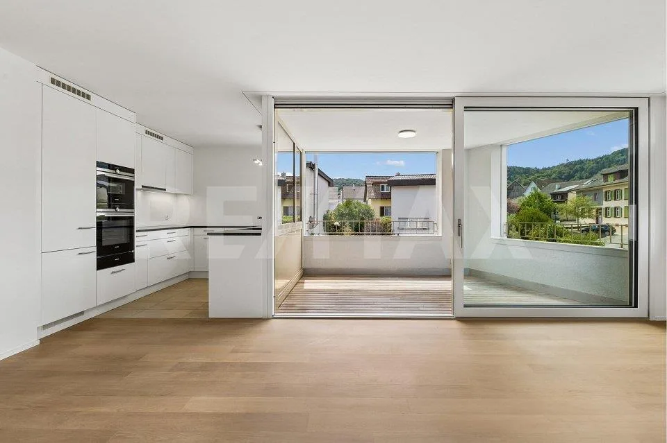Modernes Wohnen am Eibach mit sonniger Loggia