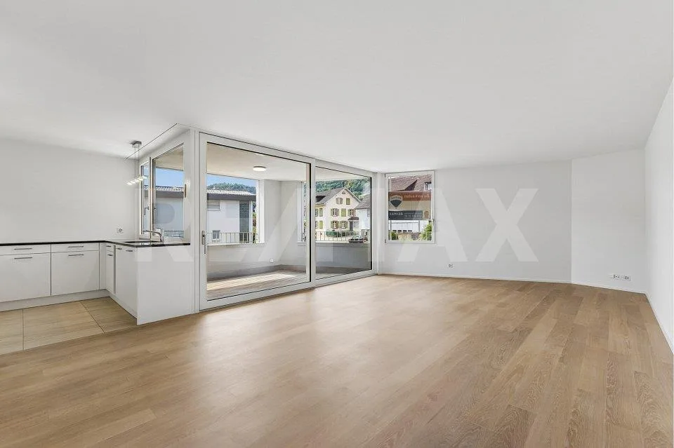 Modernes Wohnen am Eibach mit sonniger Loggia