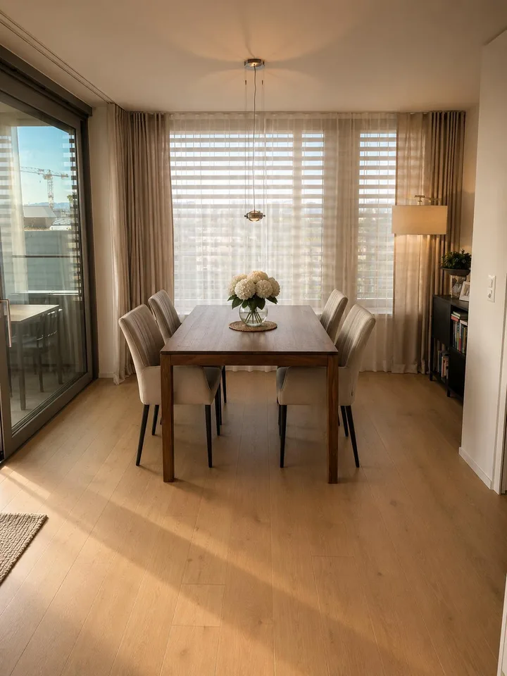 Sehr schöne 3.5-Zimmer-Wohnung im Dreiklang mit grosser Loggia
