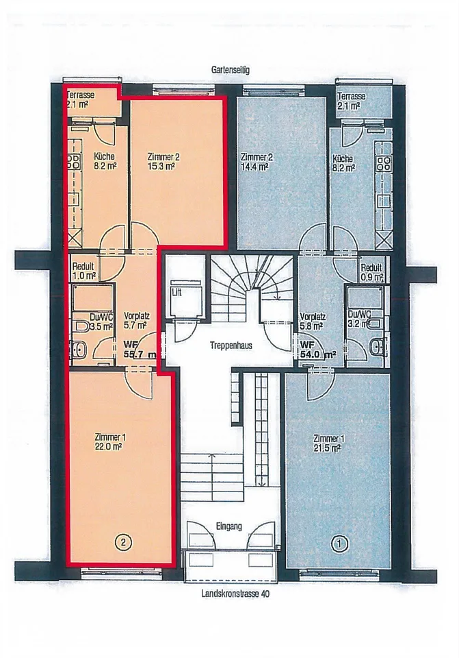 Moderne 2-Zimmerwohnung an zentraler Lage im St. Johann