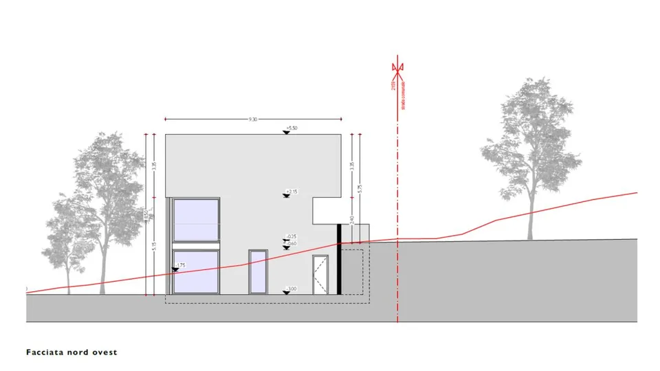 Terreno edificabile con progetto per tre unità abitative