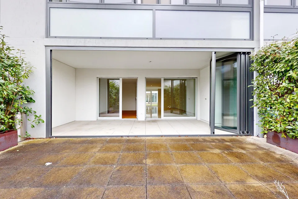 Moderne Wohnung mit Gartensitzplatz - Mieten ohne Kaution