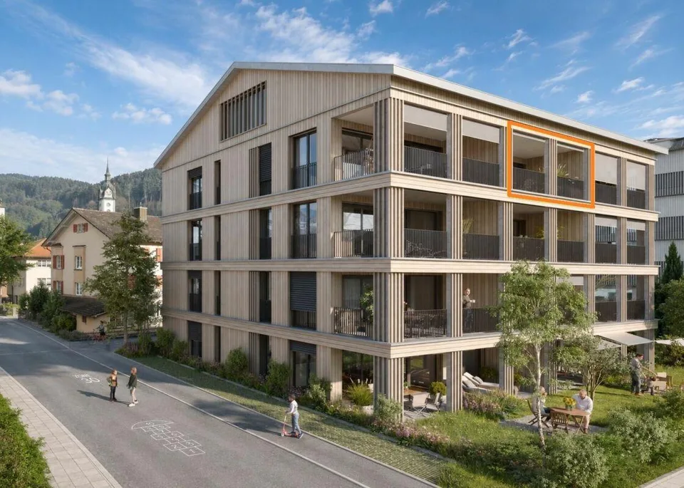 Erstvermietung - Exklusive 2½-Zimmer-Neubauwohnung mit verglastem B...