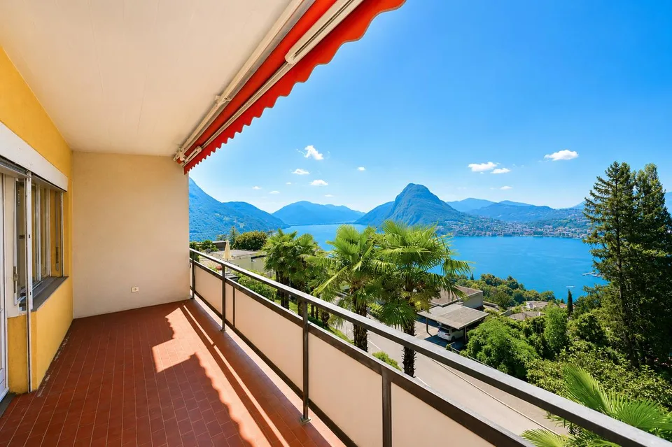 Luminoso Appartamento con Splendida Vista Lago a Ruvigliana