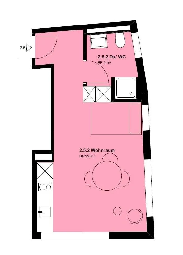 Cozy 1.5 room apartment in the old town of Chur for rent!