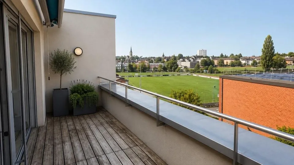 Vivre dans le vert - appartement 3.5 pièces central avec balcon