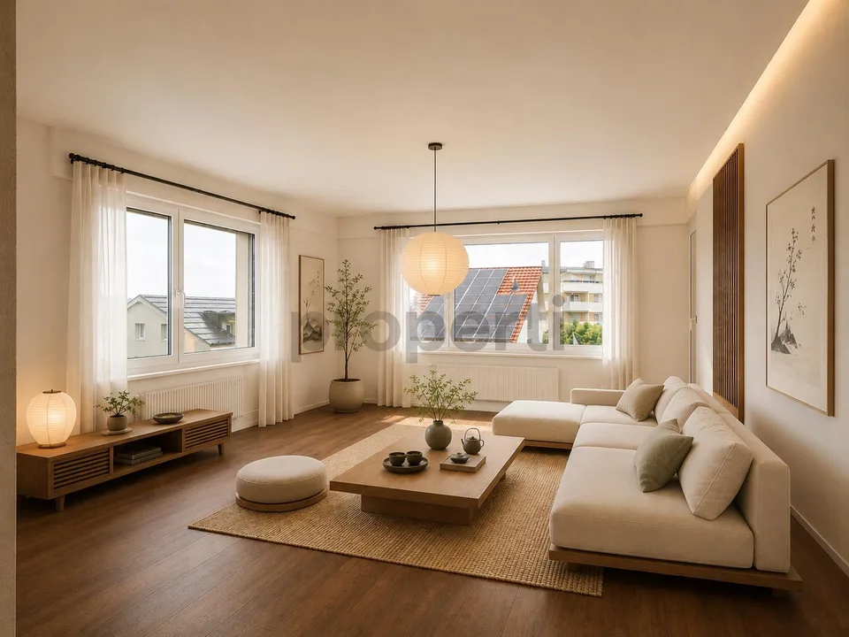 Einmalige Chance mit Seesicht: 4.5-Zimmer-Wohnung mit Potenzial in ...