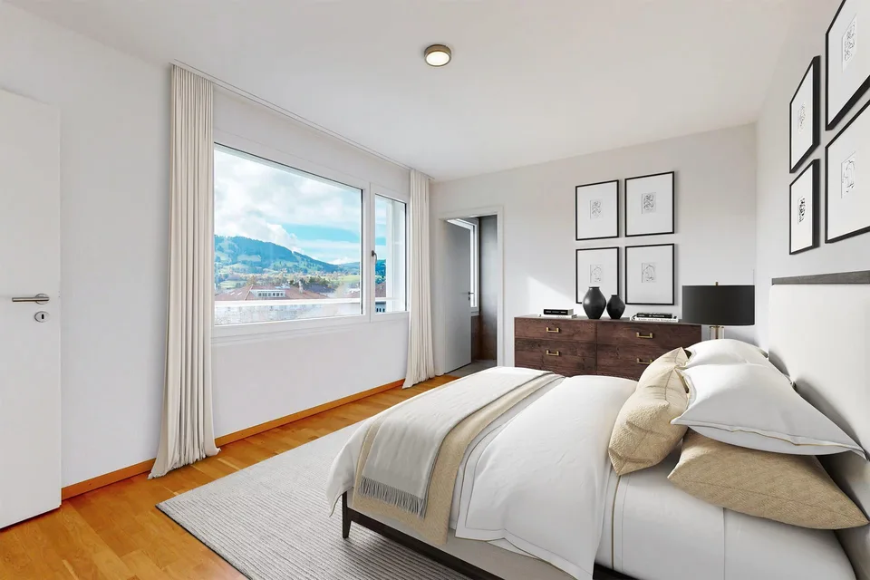 Magnifique appartement 2.5 pièces avec vue sur les montagnes à Bulle
