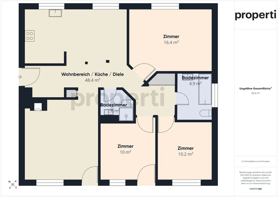 Renovierte 4.5-Zimmer-Wohnung in ruhiger Lage in St. Margarethen (TG)