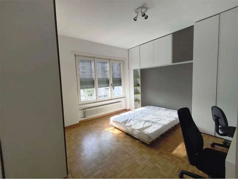 Pregassona (Via Merlina) - Spazioso 4.5 Locali Arredato con Tre Balcon