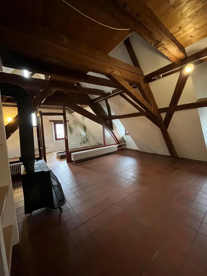 4-Zimmer-Dachwohnung Fischerhaus 15. Jh direkt am Rhein