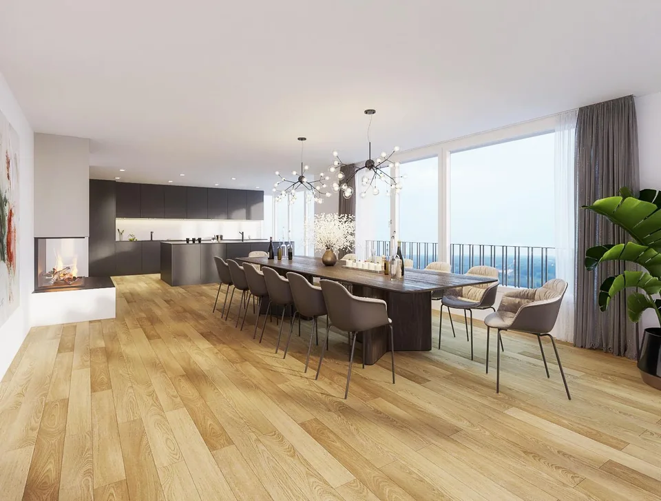 Exklusives Wohnen mit Loggia, Pilatusblick und partieller Seesicht