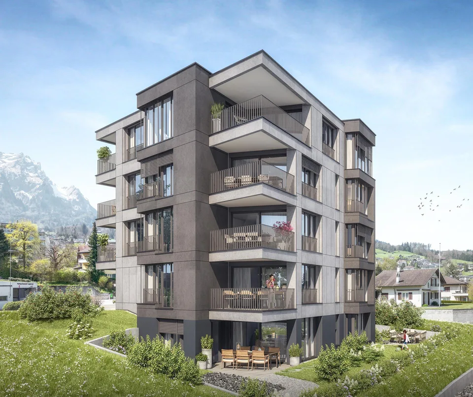 Exklusive Gartenwohnung mit 300 m² Privatgarten – Mozartweg 1, Her