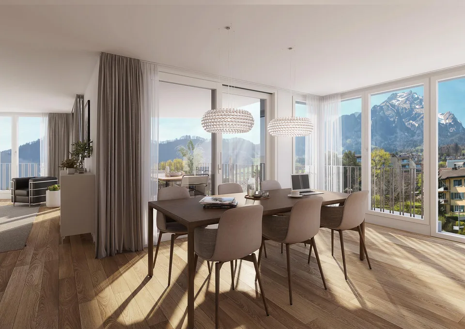 2.5-Zimmer-NeubauWG mit Pilatusblick – exklusiv wohnen in Hergiswil