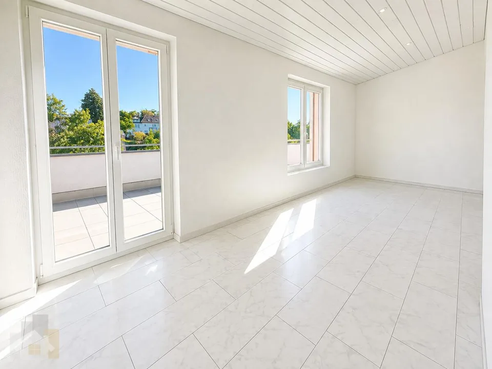 Attikawohnung mit 230 m2 Terrasse, Privatlift und Seesicht