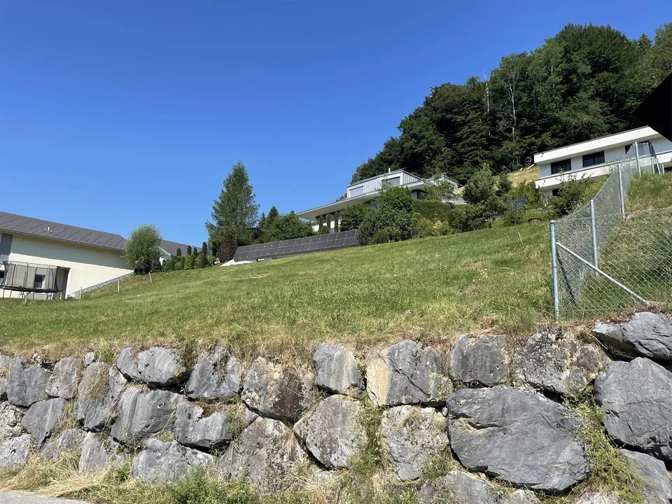 Bauland an ruhiger Lage mit freier Sicht in die Natur, auf den Speer.