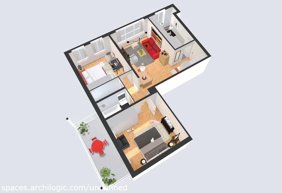 Sonnige 3 Zimmerwohnung inmitten eines Parkes (HP)