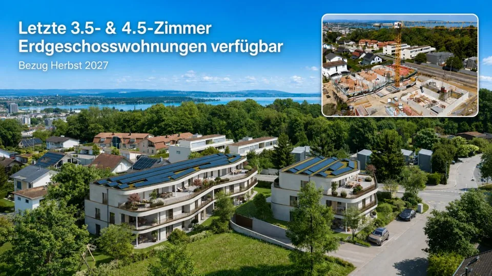 Letzte 3.5- & 4.5-Zimmer Neubauwohnung mit grossem Garten