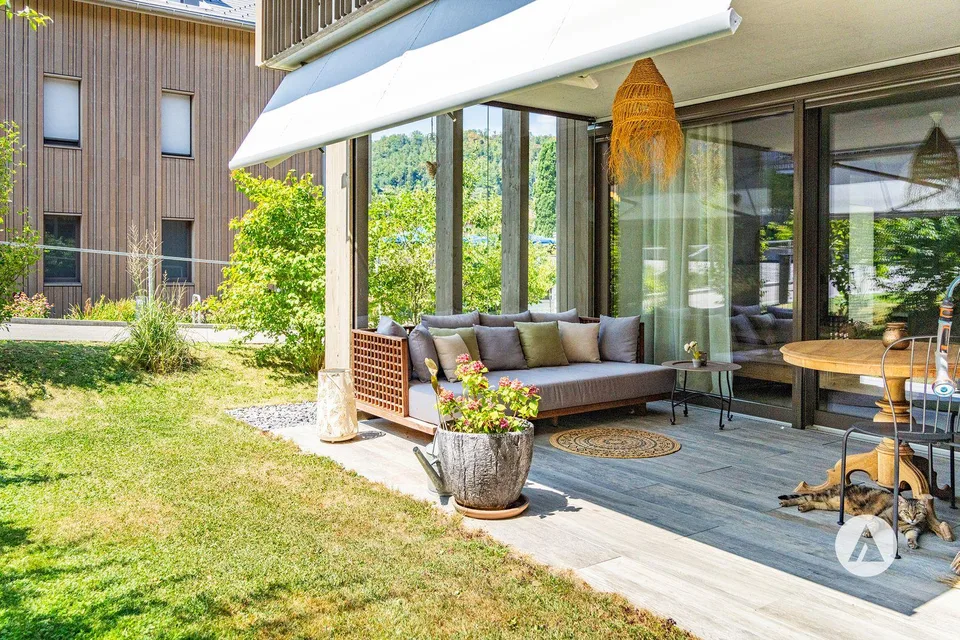 Modernes Wohnen mit Gartenoase in der Spiezer Bucht