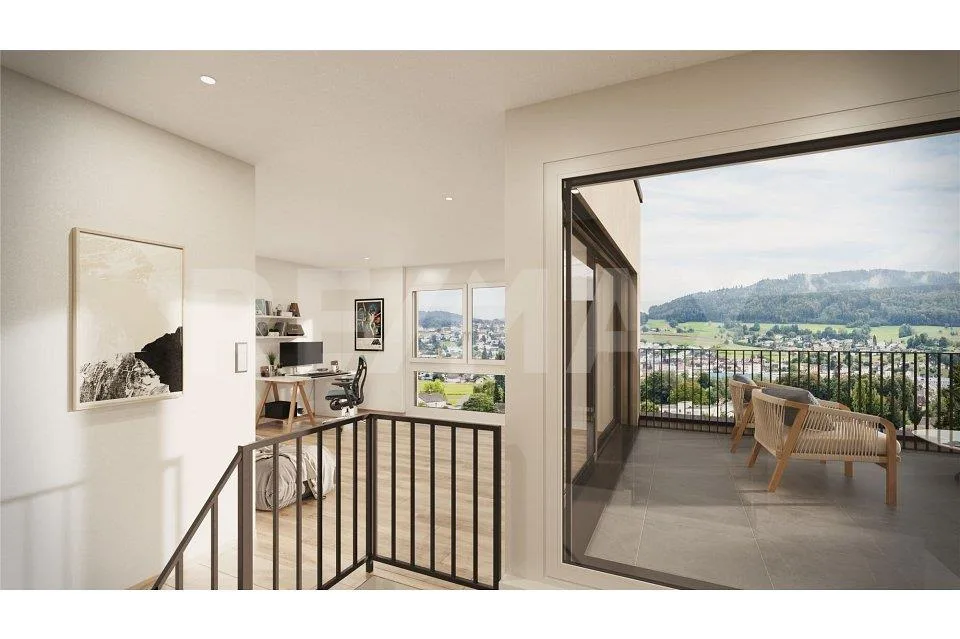 exklusives Minergie-Einfamilienhaus (Haus 5): mit Weitblick, Terras...
