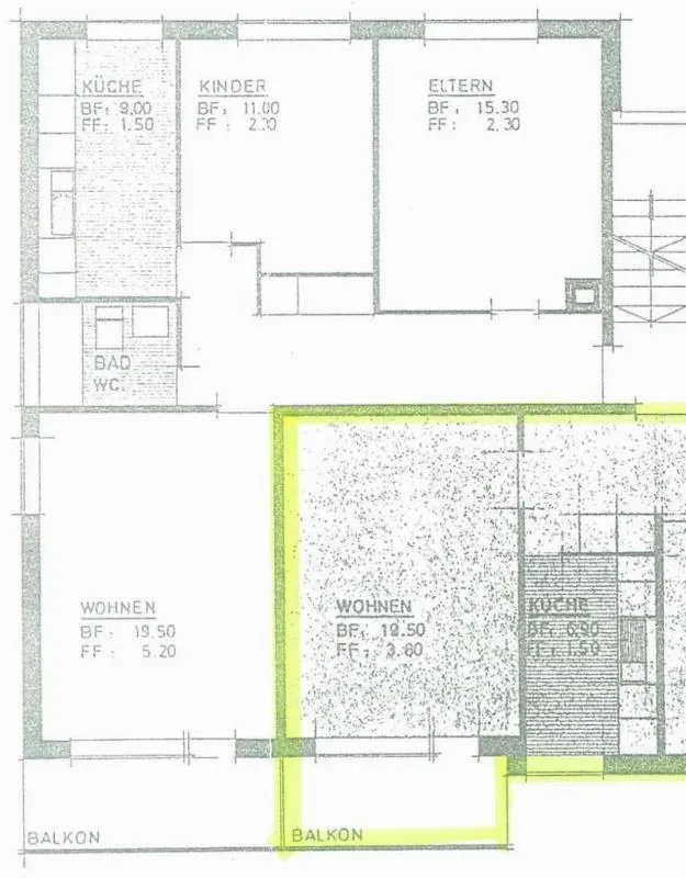 überzeugende Wohnung an ruhigem Wohnort
