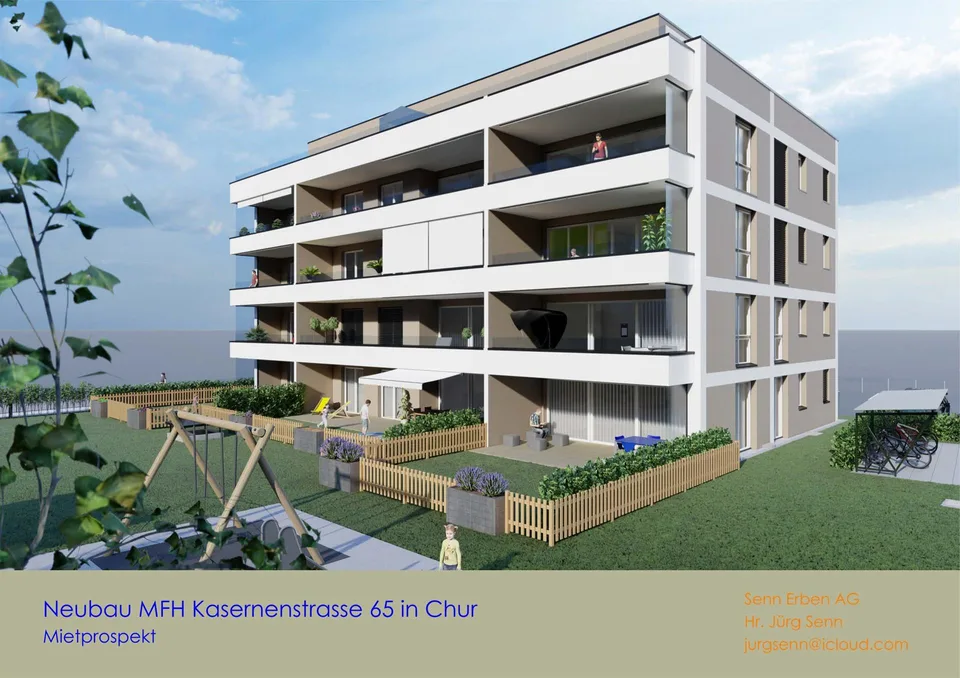 4,5-Zimmerwohnungen Neubau MFH Kasernenstrasse 65, 7000 Chur