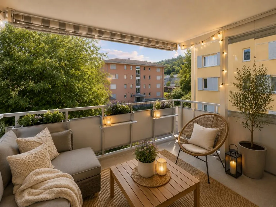 Lichtdurchflutete Wohnung mit Weitsicht an beliebter Lage in Horw z...