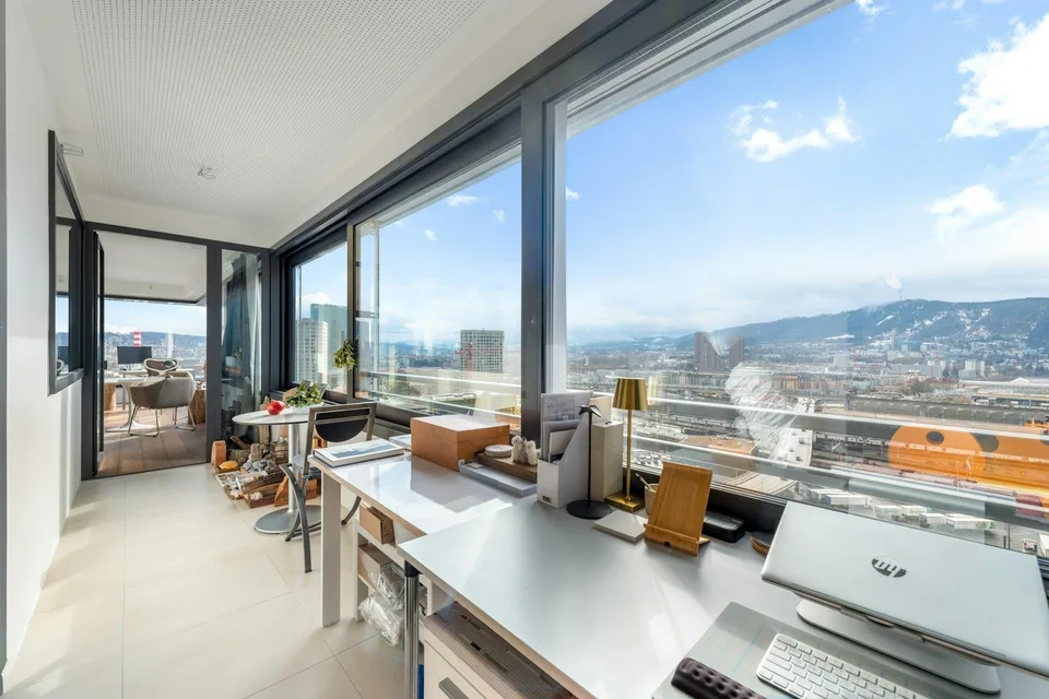 Skyline Living über Zürich - Wohnen im 18. Obergeschoss