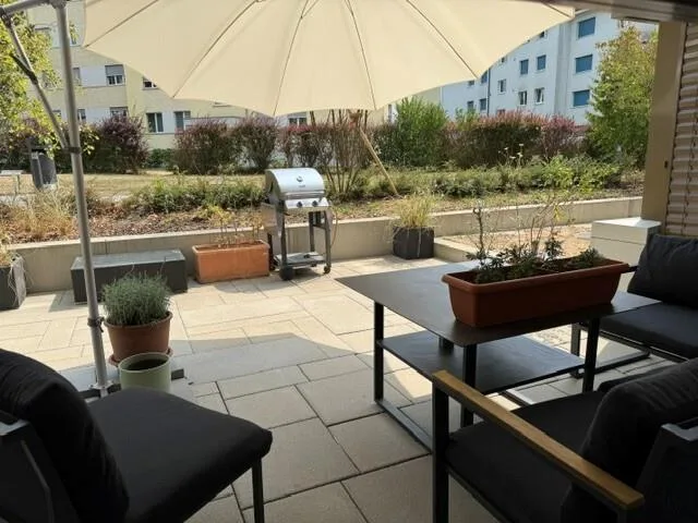 5.5-Zimmer-Maisonettewohnung mit grosszügigem Sitzplatz und Garten