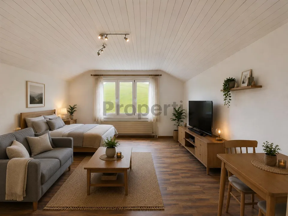 Klein, aber fein: 1-Zimmer-Wohnung in Wyssachen mit Balkon an ruhig...