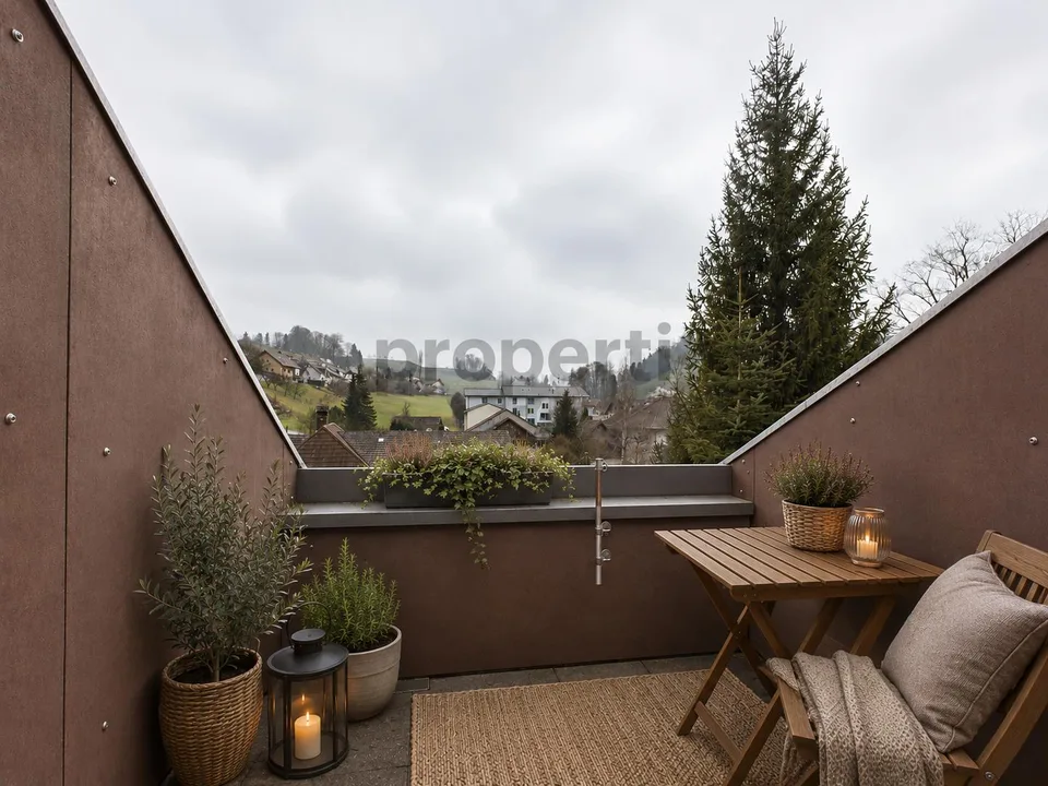 Klein, aber fein: 1-Zimmer-Wohnung in Wyssachen mit Balkon an ruhig...