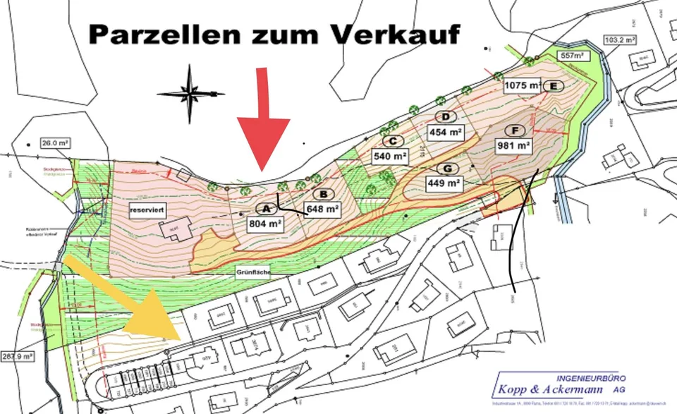 804 m2 Bauland W2b zuoberst im Anggetlin mit Traumsicht - Erstwohnsitz