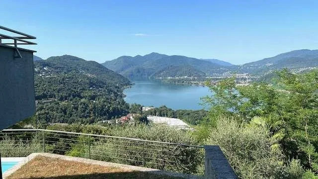 Lugano Muzzano Villa con vista lago mozzafiato piscina e bella terrazz – Foto 10 von 22