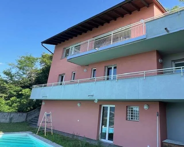 Lugano Muzzano Villa con vista lago mozzafiato piscina e bella terrazz – Foto 2 von 22