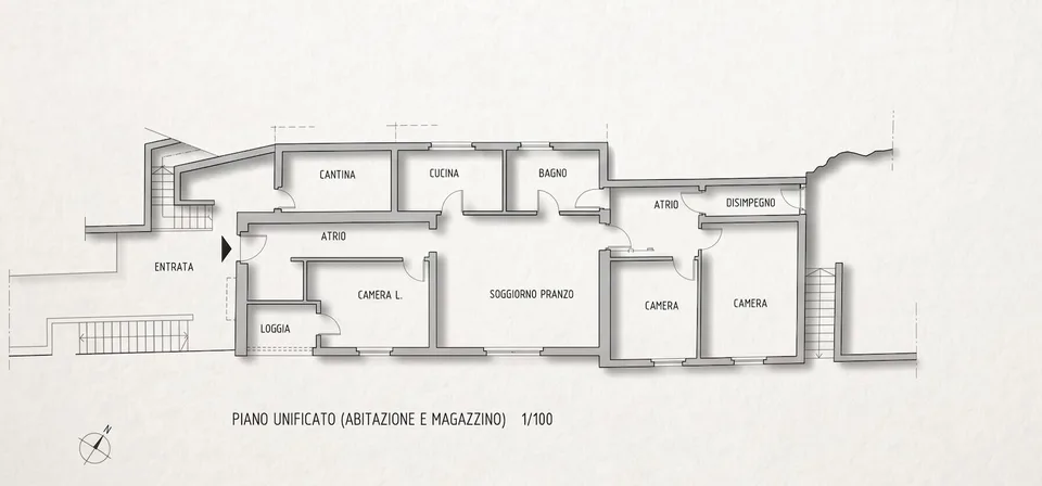 CASA 4.5 LOCALI DA RINNOVARE CON AMPIO TERRENO AD ARANNO – foto 11 di 25