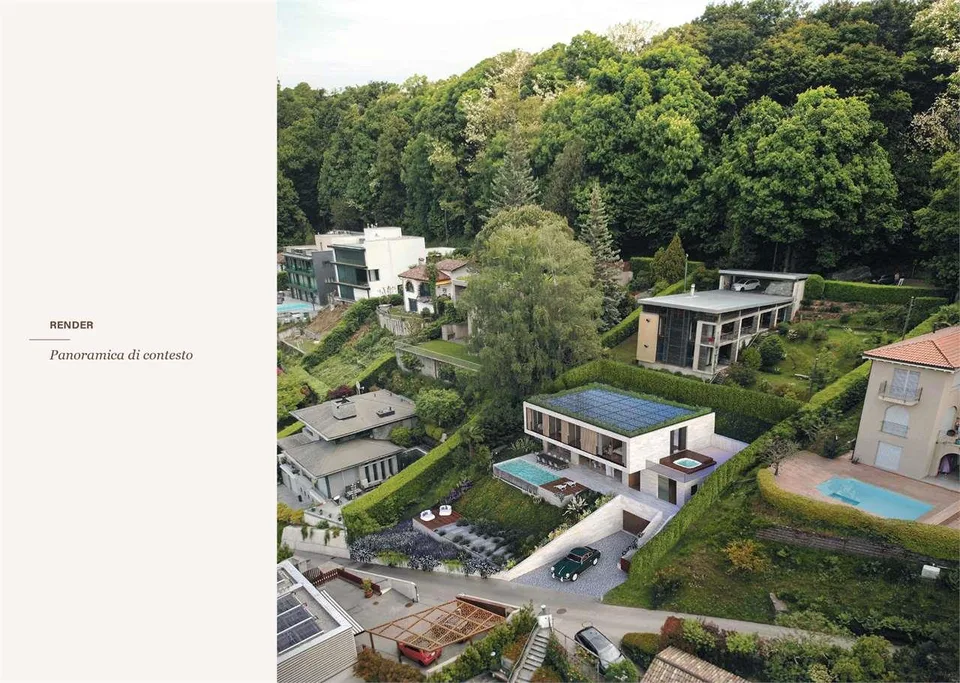 Terreno edificabile con licenza approvata e vista lago