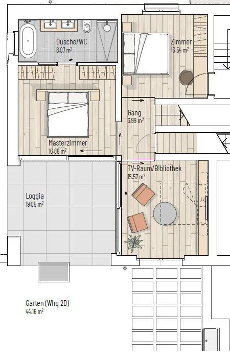Maisonette mit Weitblick und besonderem Wohngefühl – Foto 13 von 15