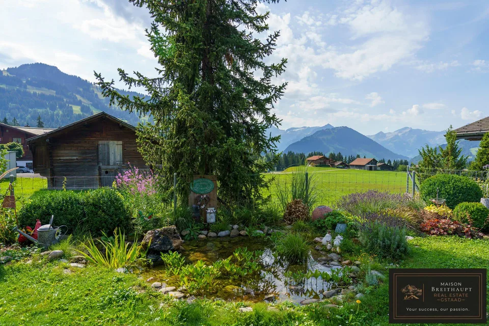 Heimelige 3.5-Zi.-Gartenwohnung mit Terrasse in Schönried